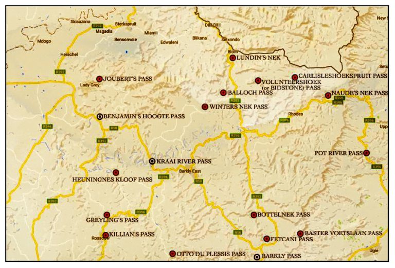 Some of the highest mountain passes of South Africa are in the Senqu area
